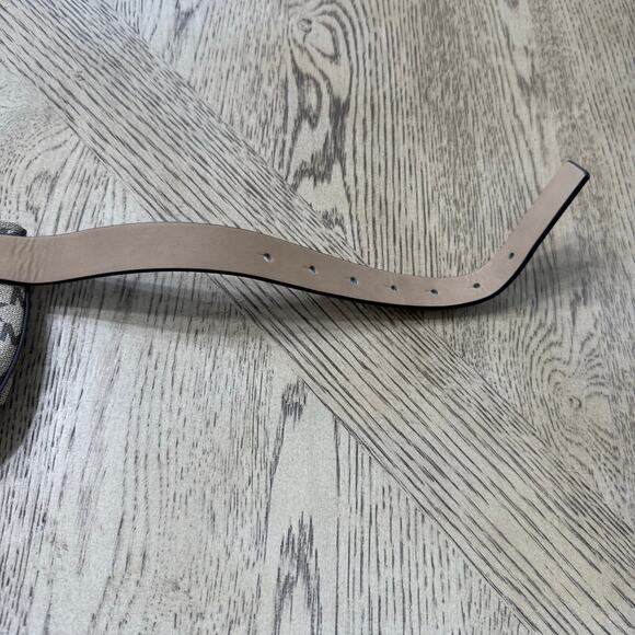 Michael Kors White Tan Monogrammed Fanny Pack Belt Bag - Picture 8 of 9